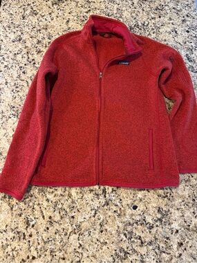 Patagonia Red Full-Zip Women's Fleece Jacket